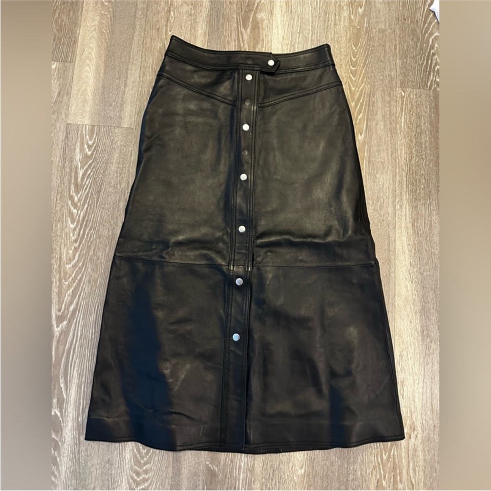 Stand Studio Gianni Leather Midi Skirt - Picture 3 of 6